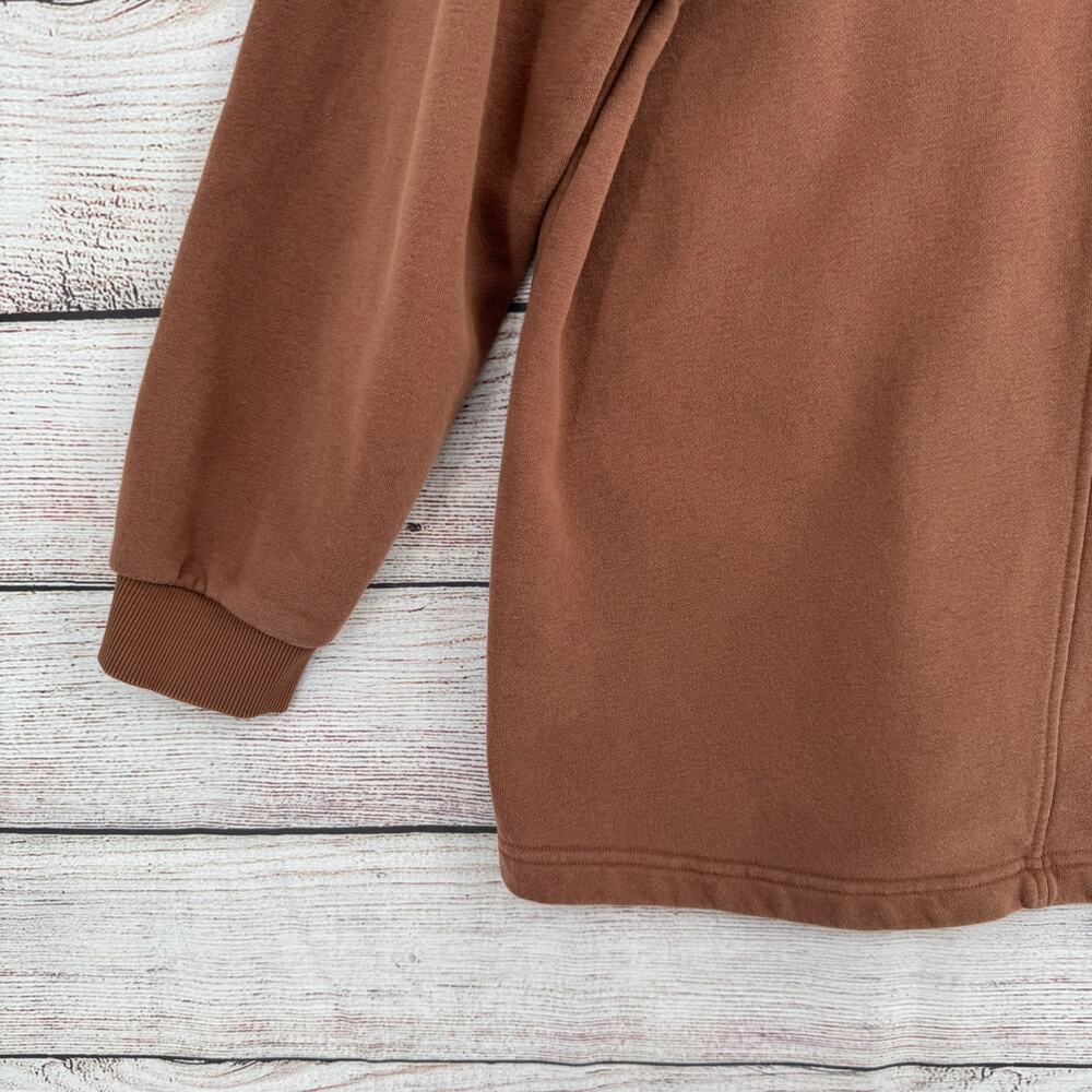 Varley Rowan Sweat Crewneck Sweatshirt Womens Large Brown Fleece - Picture 14 of 14